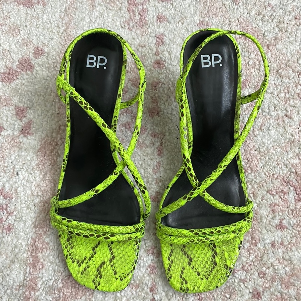 BP strappy heels